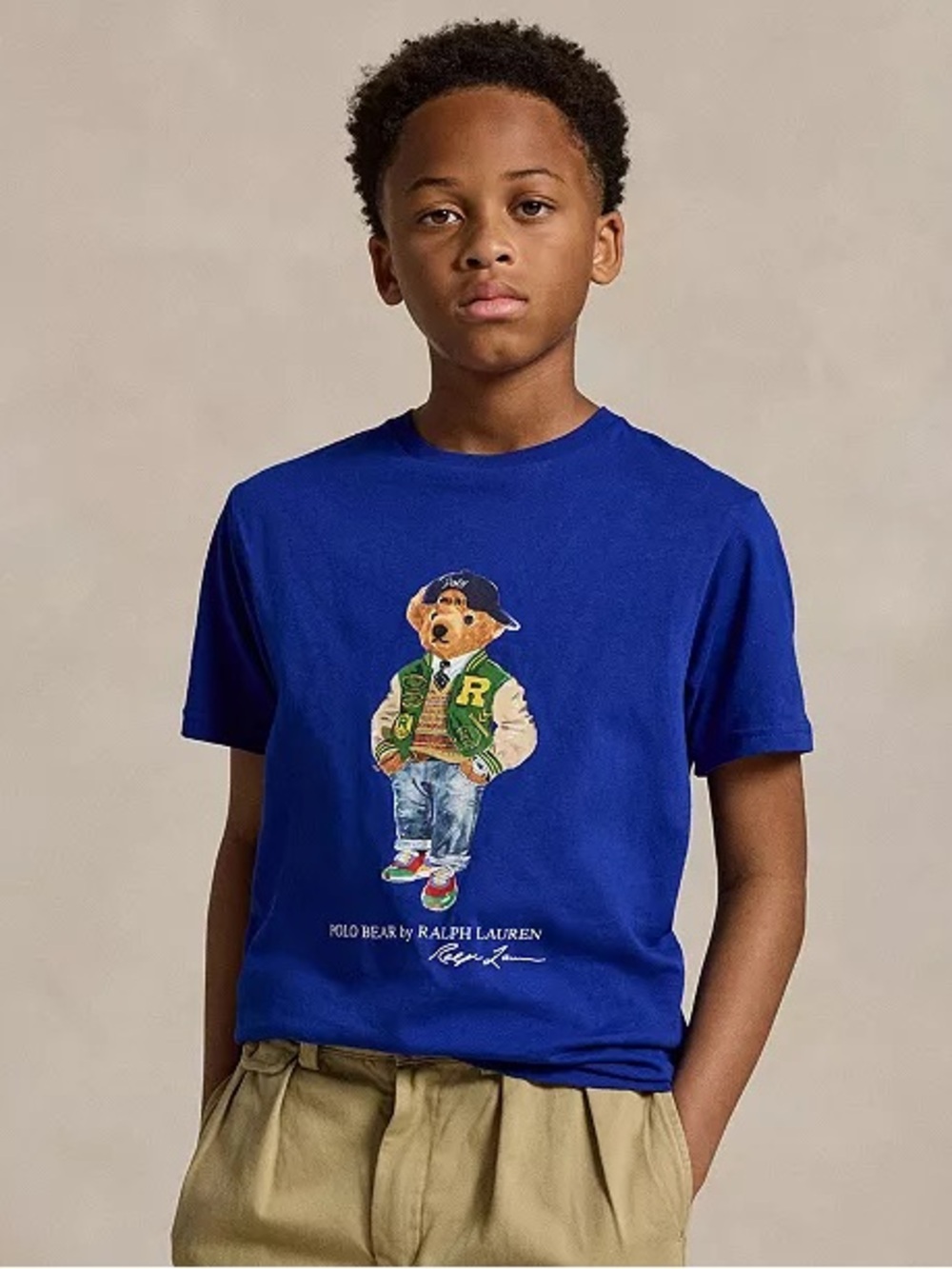 Polo Ralph Lauren Polo Bear Blue Short Sleeve Crewneck Graphic Tee Boy’s Medium